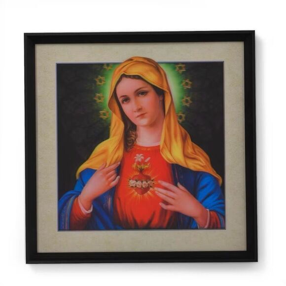 Religious Holy Mother Mary Photo Frame New - Picture 1 of 8
